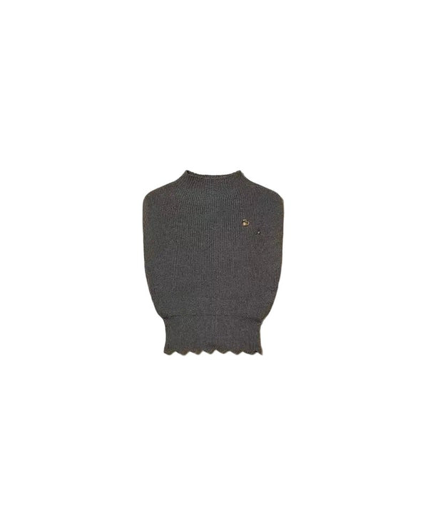 Twinset Wool Blend Top With Brooch - HEARTS Zandvoort